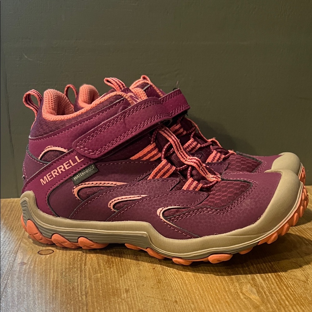 Merrell Kids' Berry and Pink hiking shoe